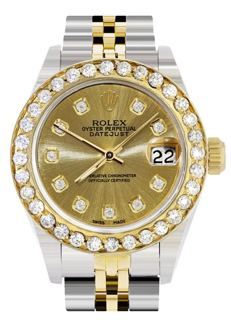 rolex womens diamonds|rolex diamond bezel prices.